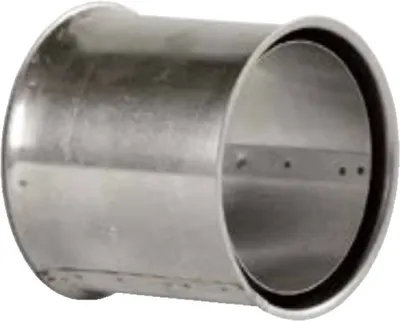 Immagine prodotto di Bertrams 167110 Manicotto a doppia parete 2 mm, lunghezza 120 mm, Ø 120 mm, argento/grigio