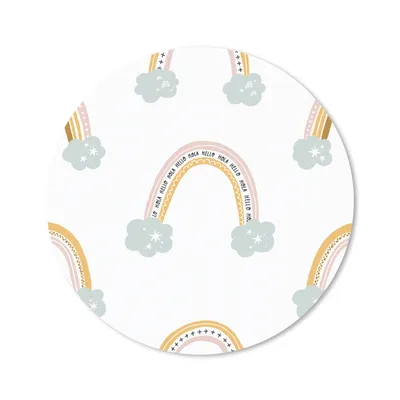 Produktbild von MuchoWow® Mauspad Mousepad Mädchen - Muster - Regenbogen 50x50 cm - Mousepads - Maus Mat - Pad - Mausunterlage - Vinyl