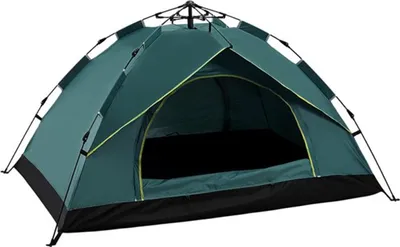 Produktbild von Outdoor Pop Up Kuppelzelt Wurfzelt 3 Personen Zelt Zweitzelt Camping Reisen Trekking Festival usw. 215 x 195 x 120 cm Tragetasche