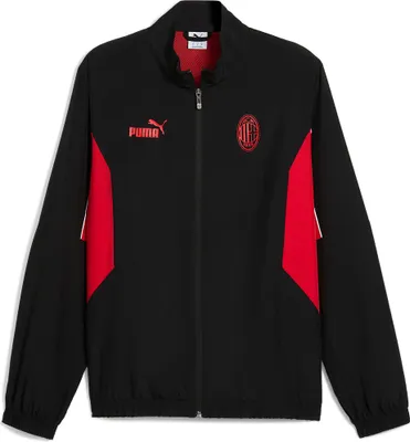 Imagen del producto de Polo con cremallera de la colección Puma AC Milan, color rojo, talla XS, para hombre