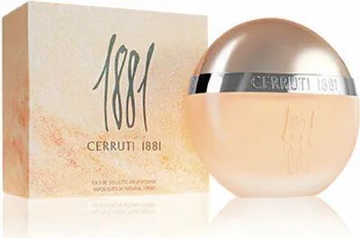 A perfume bottle and its box are displayed on a white background.