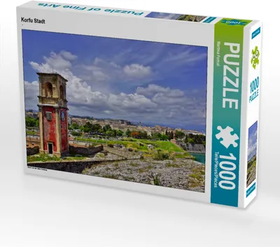 Produktbild von CALVENDO Puzzle Korfu Stadt | 1000 Teile Lege-Größe 64x48cm Foto-Puzzle für glückliche Stunden