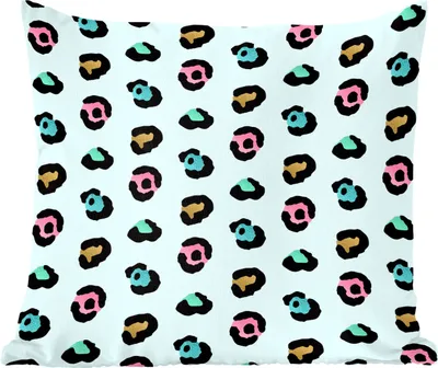 Produktbild von MuchoWow® Zierkissen Sofakissen Wohnzimmer Dekokissen 45x45 cm Pantherdruck - Farben - Muster - Schlafpolster - Polster für das Sofa
