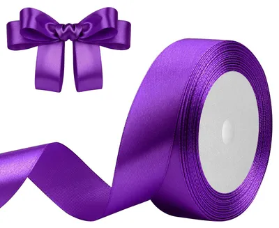 Produktbild von Satinschleife, Lila, 25 mm x 23 m, Geschenkband und Bastelband