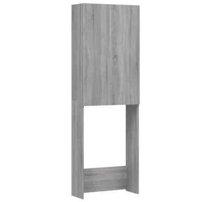 Obrázek produktu pro Skříňka nad pračku šedá sonoma 64 x 25,5 x 190 cm