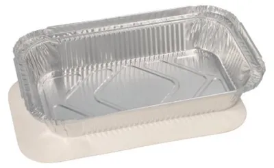 Immagine prodotto di PAPSTAR Aluminium-Schale eckig, mit Deckel, 650 ml