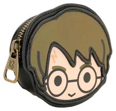 Productafbeelding van Harry Potter portemonnee met schattige, kleine gezichtjes, bruin