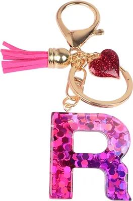Produktbild von Alphabet Schlüsselanhänger R / Rosa / Herz - Funkelnd KP37987
