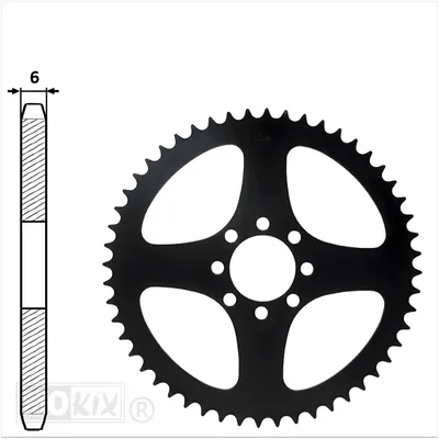 Produktbild von IGM Kettenrad 420, 44.2mm, 8Loch, 48 Zähne für Yamaha DT50R