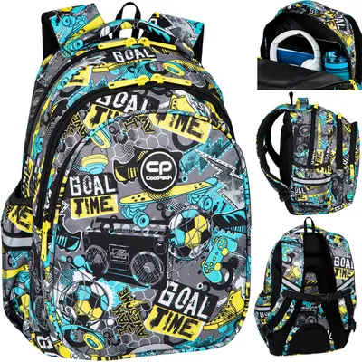 Produktbild von Coolpack Jerry Jugend Goal Time 3-Kammer-Schulrucksack