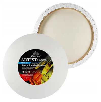 Obrázok produktu pre Okrúhle plátno na maľovanie s priemerom 90 cm