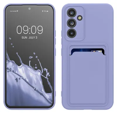 Produktbild von kwmobile Handyhülle für Samsung Galaxy A54 5G Hülle mit Kartenfach - TPU Case - Kabelloses Laden - Schutzhülle Cover in Lavendel