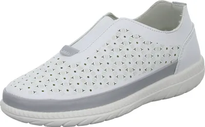Produktbild von Slipper/Kletthalbschuh luftdurchlässig (durchbrochenes/geflochtenes Obermaterial) F3425-WHGY