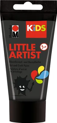 Image de Marabu 3050002073 Marabu KiDS peinture de bricolage Little Artist, 75 ml, noir