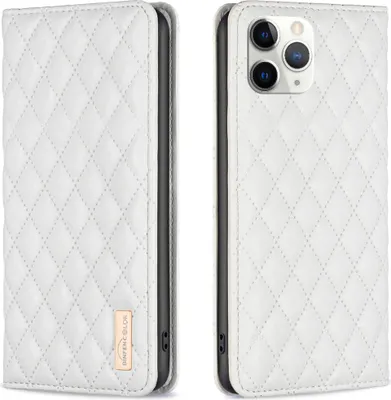 Obrázek produktu pro pouzdro iPhone 11 Pro, elegantní kožené pouzdro Bookstyle Flip Card Holder se stojánkem pro iPhone 11 Pro White