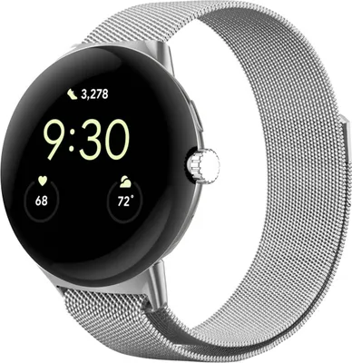 Produktbild von Google Pixel Watch 3 - 41 mm, Google Pixel Watch 2, Google Pixel Watch Band: imoshion Magnetisches Milanese Band ohne Installationshilfe
