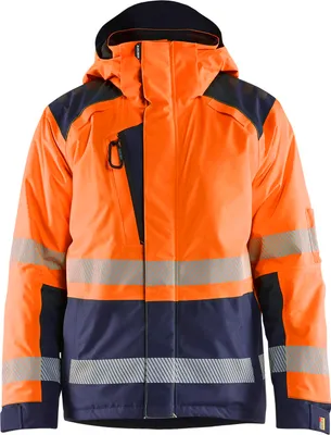 Produktbild von Blakläder High Vis Winterjacke 4455, Farbe:High Vis Orange/Marineblau, Größe:XXL