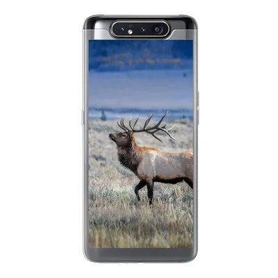 Produktbild von MuchoWow® Handyhülle Schutzhülle Hülle für Samsung Galaxy A80 Hirsche - Elche - Gras Silikon Softcase Handy Hülle - Schutzdeckel