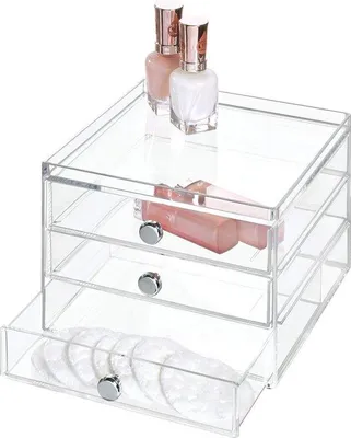 Produktbild von Famanu Make-upbox stapelbar mit 2 Schubladen - transparent
