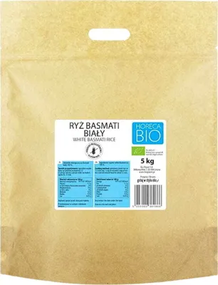Zdjęcie produktu dla RYŻ BASMATI BIAŁY BEZGLUTENOWY5 kg - HORECA PLANET)