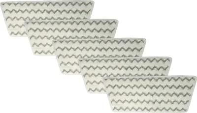 Produktbild von vhbw 5x Wischbezug Ersatz für Vileda 161717 für Dampfreiniger - Mikrofaser Grau Weiß