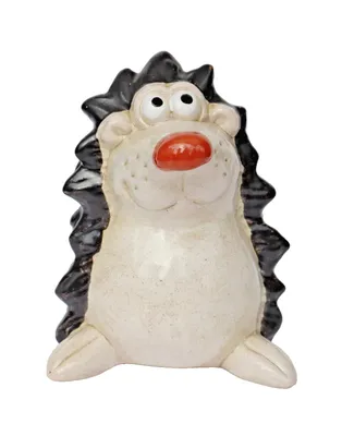 Produktbild von Deko Igel Garten Zaunhocker Tier Keramik Zaunsitzer Figur Skulptur Gartenstecker