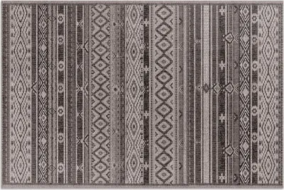 Produktbild von Indische Muster Nachahmung Stoff – Vinylteppich – 60x90 cm – Outdoor Teppich – Terrasse – Wetterfest – Modern