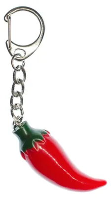 Produktbild von Chili Schlüsselanhänger Miniblings Anhänger Schlüsselring Peperoni Paprika rot