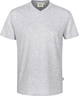 Produktbild von HAKRO V-T-Shirt Classic Herren #226 Gr. 2XL ash meliert