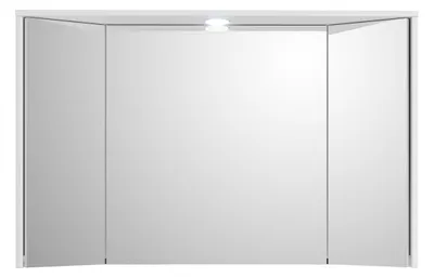 Produktbild von Bad Spiegelschrank Three weiß mit Steckdose und Beleuchtung