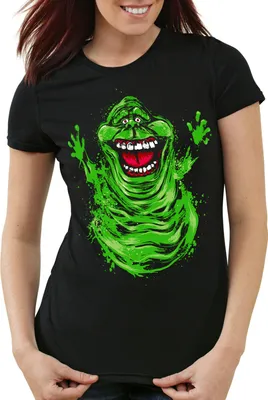 Produktbild von style3 Slimer Damen T-Shirt geisterjäger gespenst, Größe:S