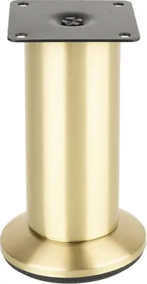 Produktbild von Möbelbein FS001 120 mm verstellbar poliertes Gold