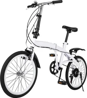 Produktbild von Famanu Klappfahrrad 20 Zoll mit 6 Gängen - Leichtgewicht, verstellbar, für den Außenbereich