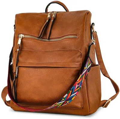 Produktbild von Wasserfeste Reise- und Schulrucksack für Mädchen und Frauen, 3-fach-Funktionsrucksack, urbaner Retro-Design, wasserabweisend, für Wohngeschäft, Reisen, Schule und Sport.