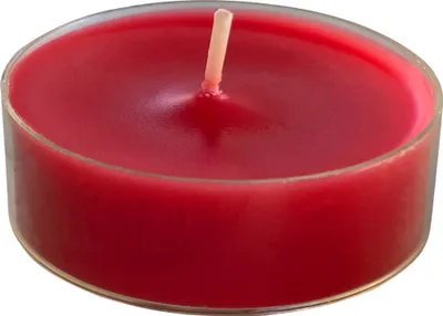 Produktbild von Maxi Teelichter Weihnachtsrot in Klarsichthülle 8 Stunden, 21 x Ø 56 mm, 12 Stück
