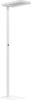 Produktbild von LED-Stehlampe, augenschonendes Licht, Bodenlampe mit Fernbedienung, anpassbare Helligkeit, Kunststoff, Metall, Weiß