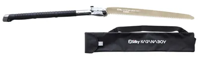 Obrázok produktu pre Silky Katanaboy 550 mm skladacia píla - hrubá 5 ZpZ japonská ťahacia píla + taška na prenášanie, 55 cm čepeľ, bezpečne sa skladá, reže 25 cm polená, tichá alternatíva k motorovej píle na údržbu ciest, palivové drevo, bushcraft, prežitie a dobrodružstvo!