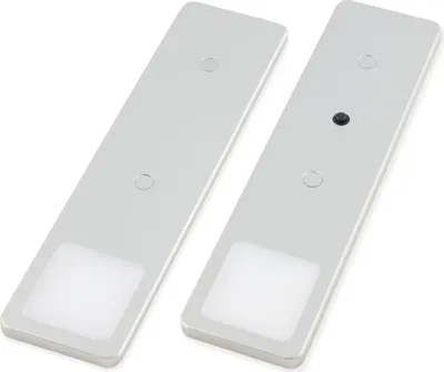 Produktbild von LED Unterbauleuchte Solid2, SET silbergrau, mech. Schalter, 3W 2er Set warmweiß