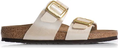 Produktbild von Birkenstock Sydney Cushion in Perlweiß für Damen | Reguläre Passform – Größe 7 UK – 40 EU – 9/9,5 US / Perlweiß