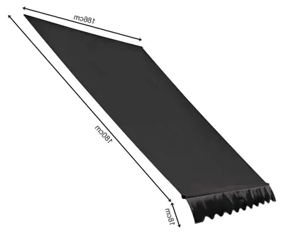 Produktbild von Ersatzdach für Klemmmarkisen 200x130cm Grau