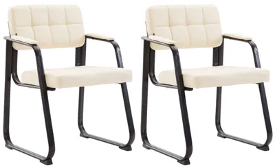 Produktbild von 2er Set Besucherstühle Canada B Kunstleder creme