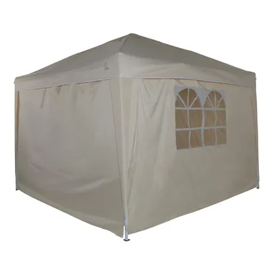Image de SVITA PAGO Pavillon de jardin Tente de fête Pavillon pliable Pop-Up Tente de jardin avec fenêtre Beige