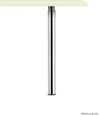 Produktbild von Trampolo 50 rund, Stützfuß, edelstahlfarbig, H 705–885 mm