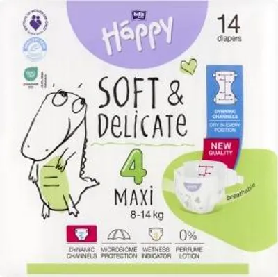 Zdjęcie produktu dla Bella Happy Pieluszki Rozmiar 4 (8-14 kg)