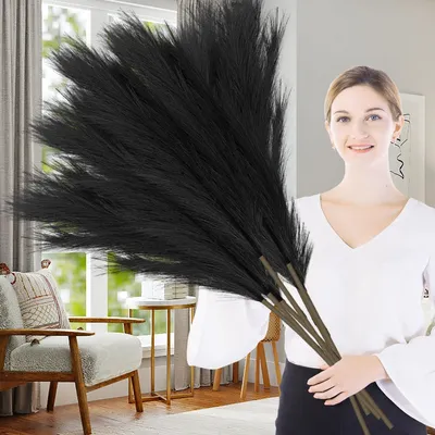 Immagine prodotto di Erba di pampa artificiale, set da 7 pezzi, 97 cm, decorazione bohémien per il soggiorno