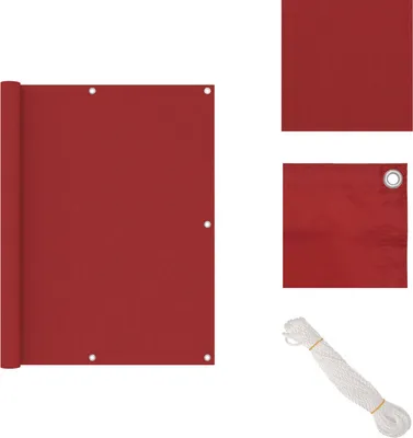 Produktbild von vidaXL Balkon-Sichtschutz Rot 120x500 cm Oxford-Gewebe -  Sonnenschirme & Sonnenschutze