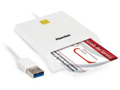 Produktbild von Hamlet HUSCR30, USB 3.2 Gen 1 (3.1 Gen 1), 1,5 m, Weiß, 60 g