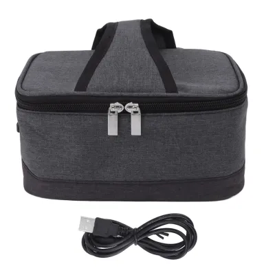 Obrázok produktu pre Elektrický obedový box, USB vykurovacia izolačná taška, taška na ohrievanie potravín, elektrický ohrievač obeda, vyhrievaný obedový box, USB vyhrievaný obedový box