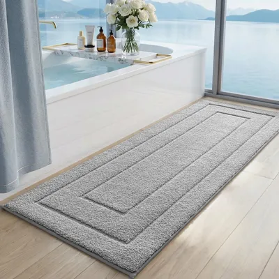 Immagine prodotto di Tappetino antiscivolo, 60 x 150 cm, assorbente, per il bagno