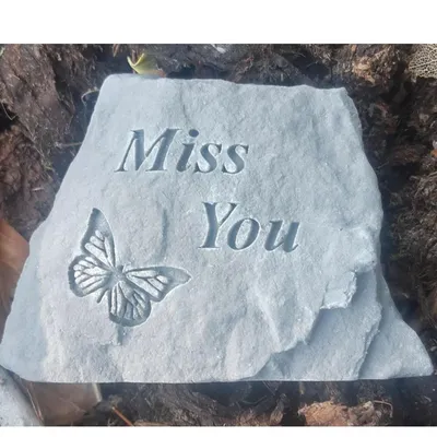 Produktbild von Grabstein - Miss you; Grabdekoration, Trauer